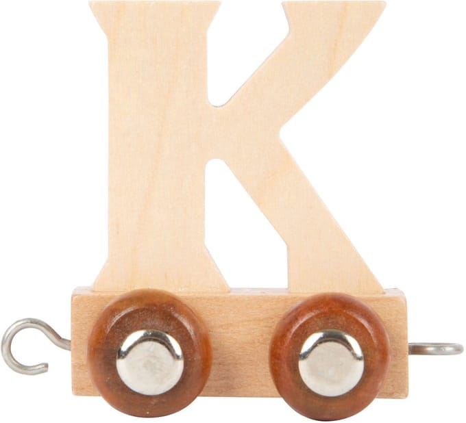 Small Foot - Houten Lettertrein - K - 12 stuks