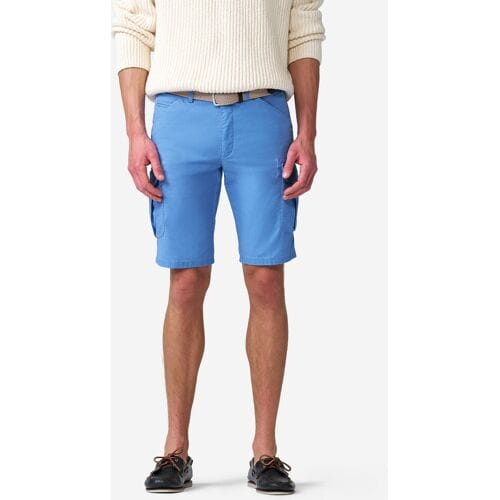Meyer Bermuda Orlando Cargo Solid Color Organic Cotton Subtle Stretch Royal Blue / male
