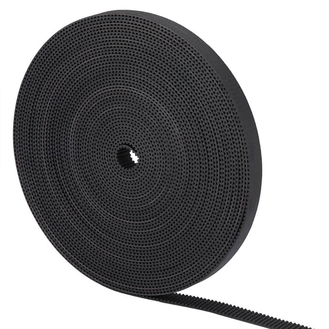 10 mm brede 2GT rubberen synchrone distributieriem voor 3D-printers(10m) 5m black