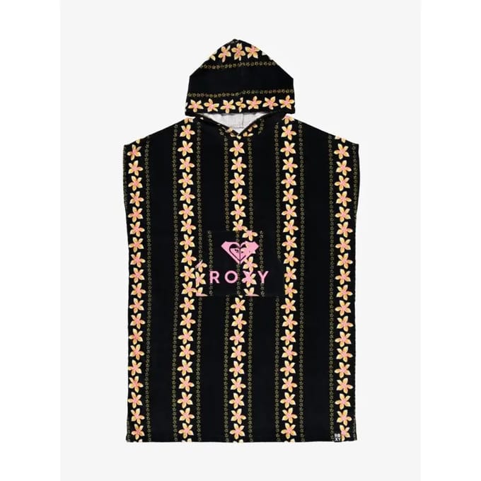 Roxy Stay Magical Printed Surf Poncho zwart