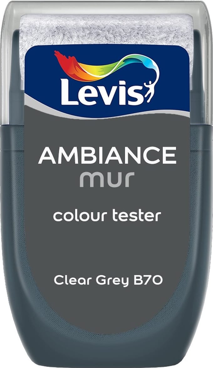Levis - Muurverf Kleurtester Mat Mix - Clear Grey B70 - Mengverf - 30 Ml