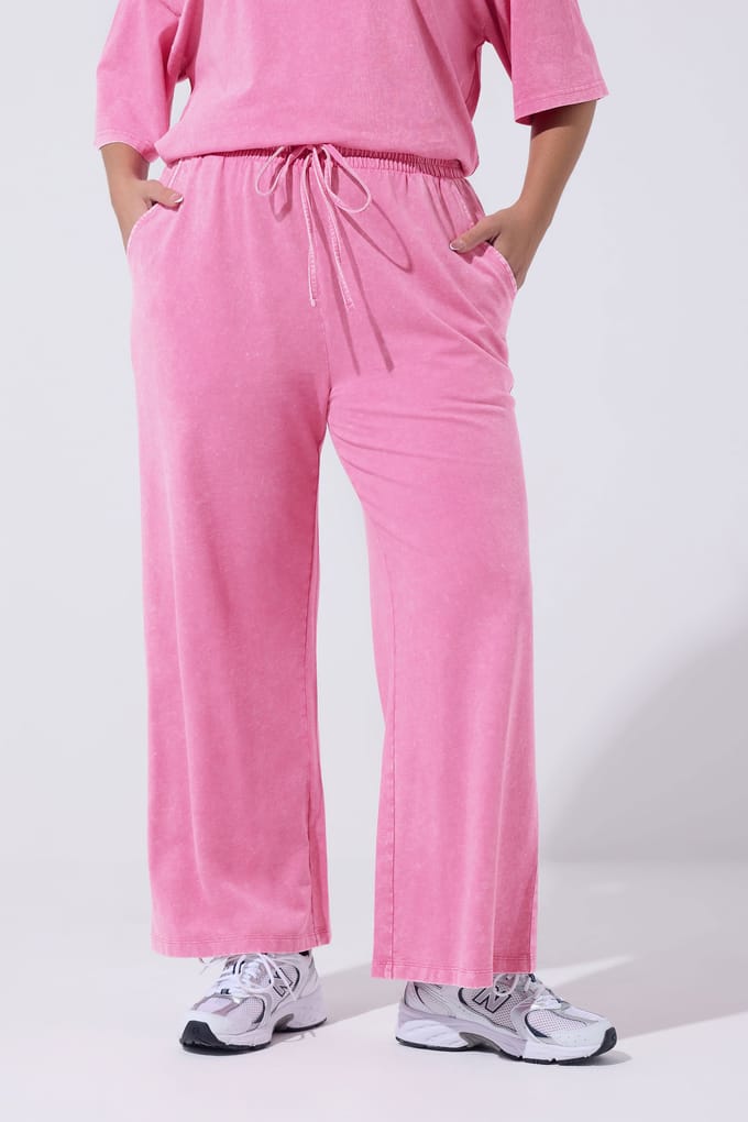 Limited Collection Roze Acid Wash Joggingbroek Size 44