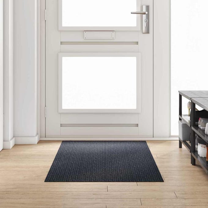 vidaXL - Tapijt - Loper - Antraciet - 80 - x - 200 - cm - Stof