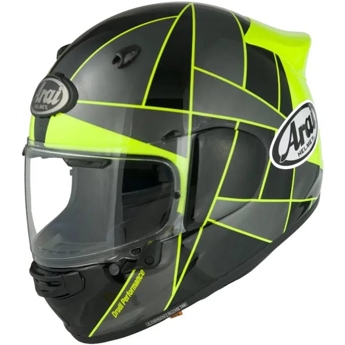 Volle motorhelm Arai Quantic Peak Yellow