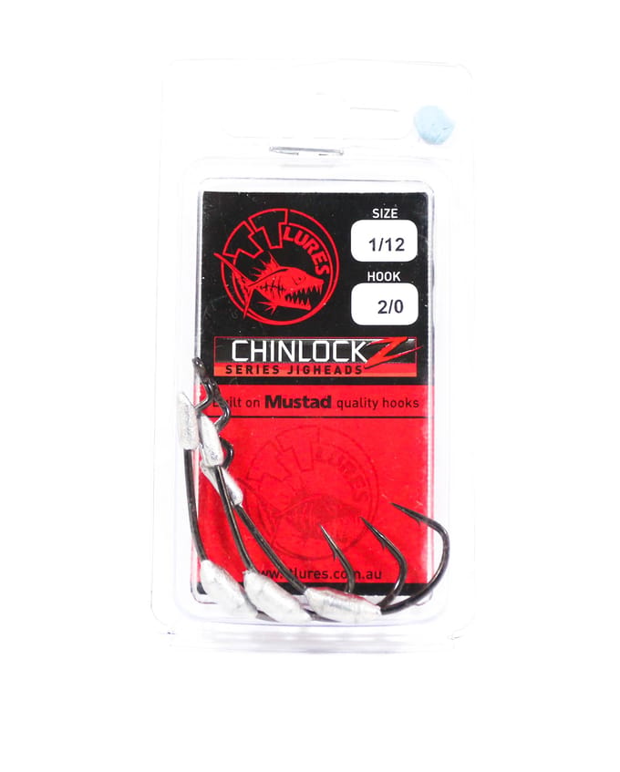 Tackle Tactics TT ChinlockZ SWS Crochet à vis sans fin lesté 1/12 oz 2/0 3/paquet (0817)
