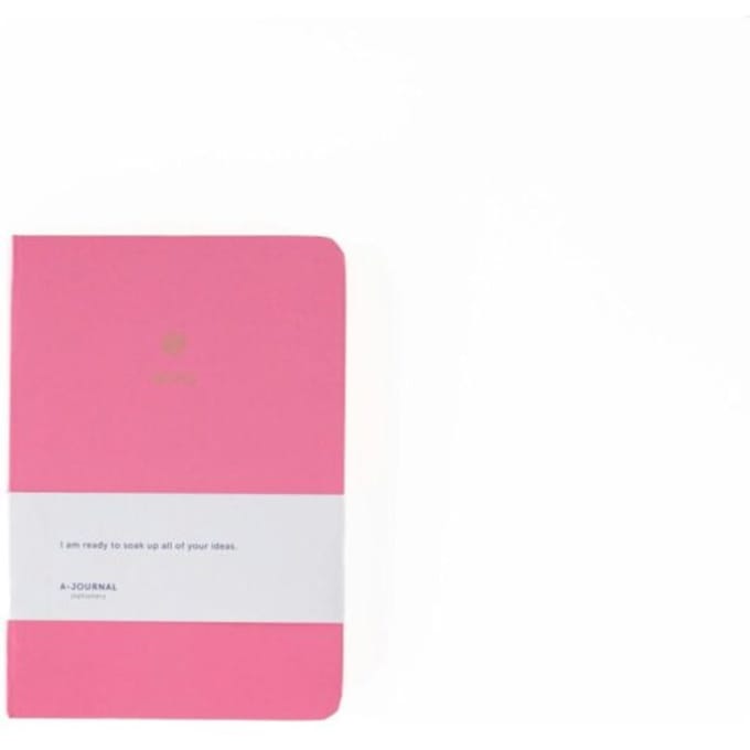 A-journal notitieboekje, hardcover, a6, roze