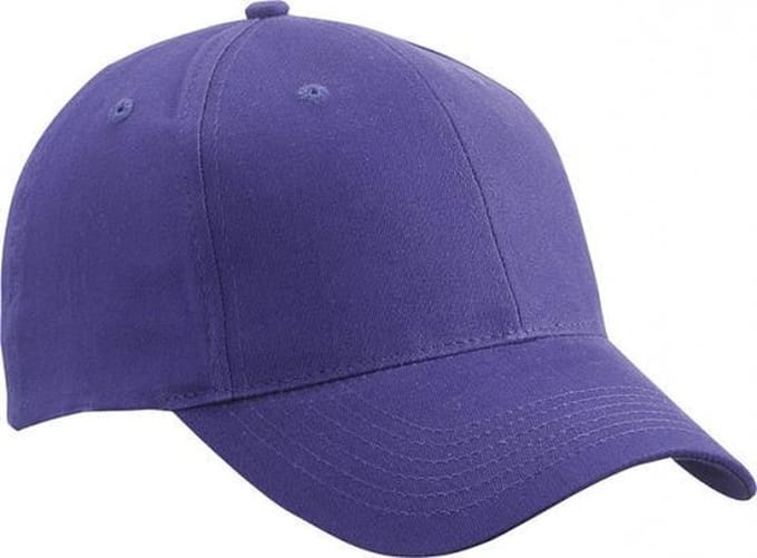 Baseball cap - Beechfield - Pet - 6 Panelen - Verstelbaar - Katoen - Zonwering - Hoofddeksel - Paars