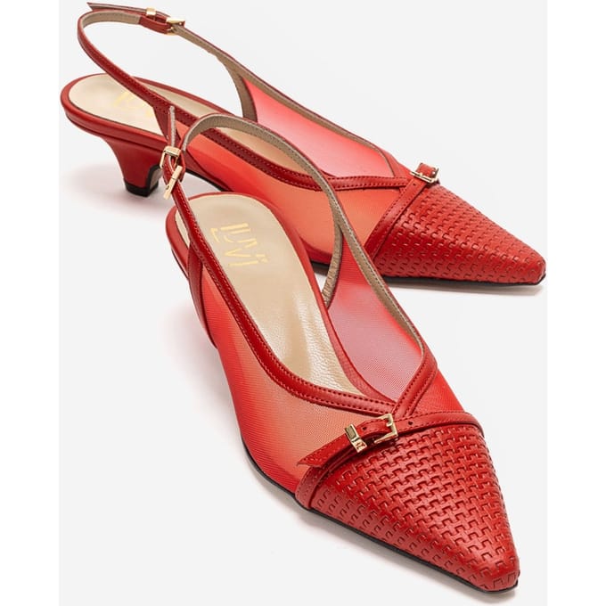 Laviera Mesh Slingback Pump