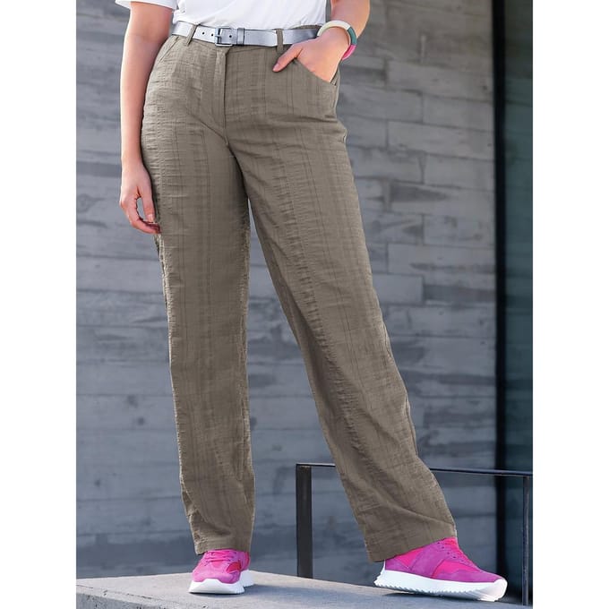 Broek Wash & Go model Babsie Van KjBrand beige