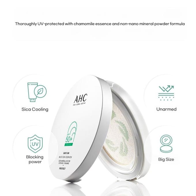 [AHC] Veilig op milde zonnebrandcrème SPF 50+ PA ++++ 25g white