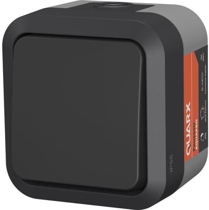 Drukknop - QUARX - Aqua Pro - Buiten, 250 V, 10 A, IP55, NF-conform