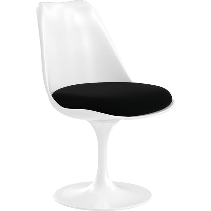 Knoll International Saarinen Tulip Stoel - Alpaca 12 - black - wit