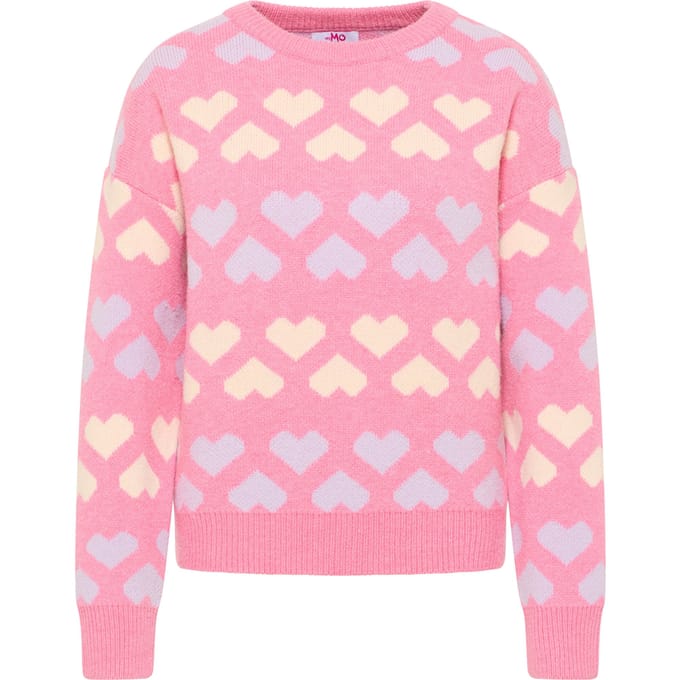 Mymo Gebreide trui Blonda Dames roze