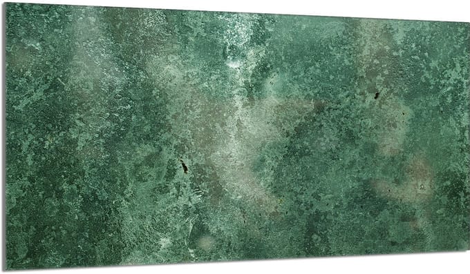 TMK ArtDeko - Glazen Beschermplaat - 90x52 cm - Turkis - Hittebestendig