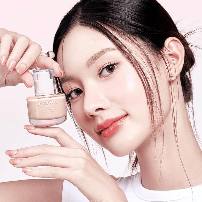 [GIVERNY] Dewy Glassy Foundation (7 Colors) SPF 38 PA++ 30ml 23NW Medium Beige