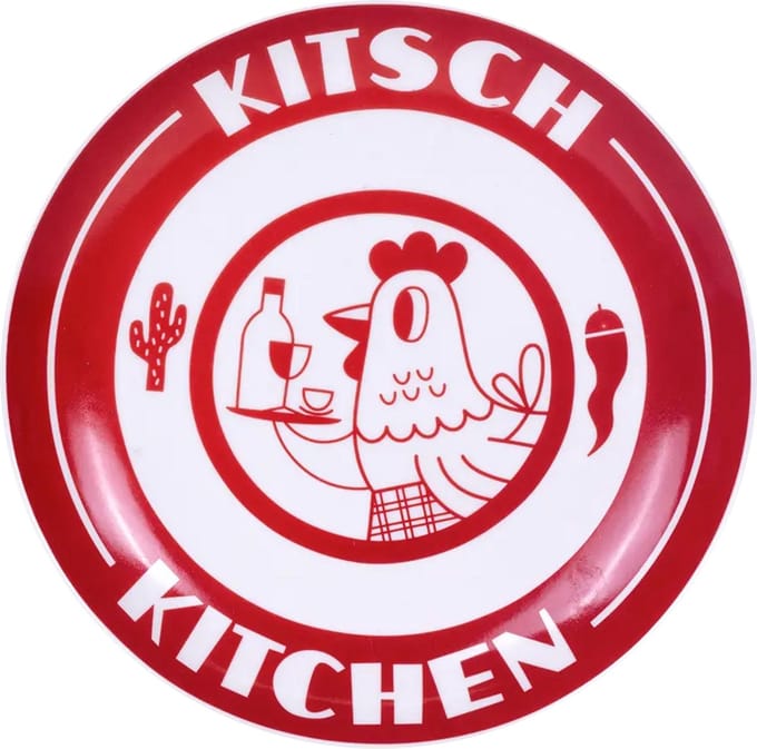 Kitsch Kitchen bord 26cm El Restaurante el camarero