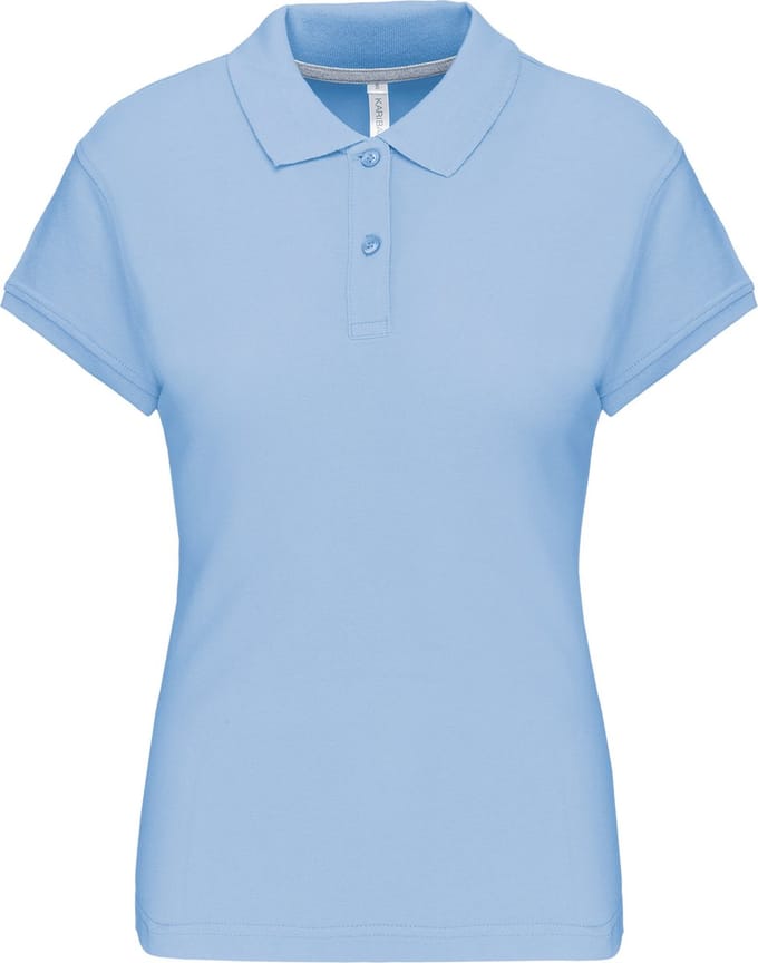 Kariban Damespolo korte mouwen K242 - sky blue - S