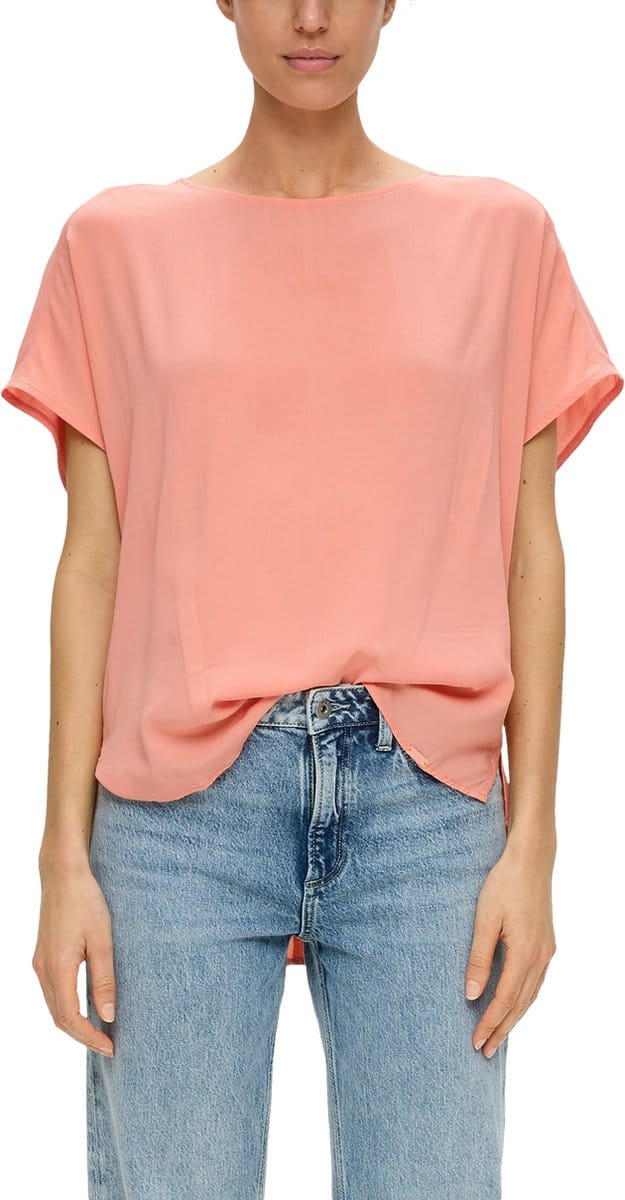 Qs Women-Bloes--2108 ORANGE-Maat 36