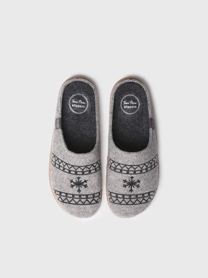 Viltslippers voor heren | TOBI-EF