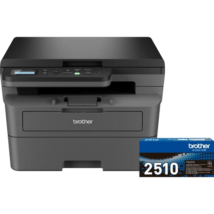 Brother DCP-L2627DWE + 1 extra zwarte toner