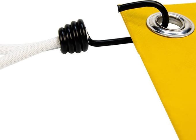 Afdekzeilwinkel - Spanner met haak 45cm elastiek wit