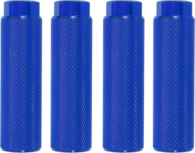Fietspennen - Voetsteunen Fiets - Extra Ondersteuning - Aluminiumlegering - 9mm As - Blauw