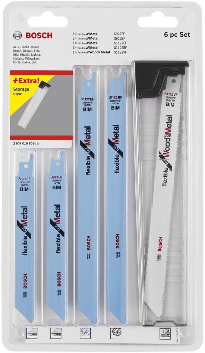 Set zaagbladen recipro 6pc Set Top Selle