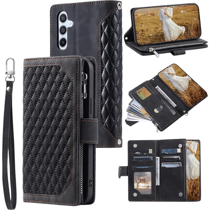 TwoTone Samsung Galaxy A37 Wallet Hoesje Zwart
