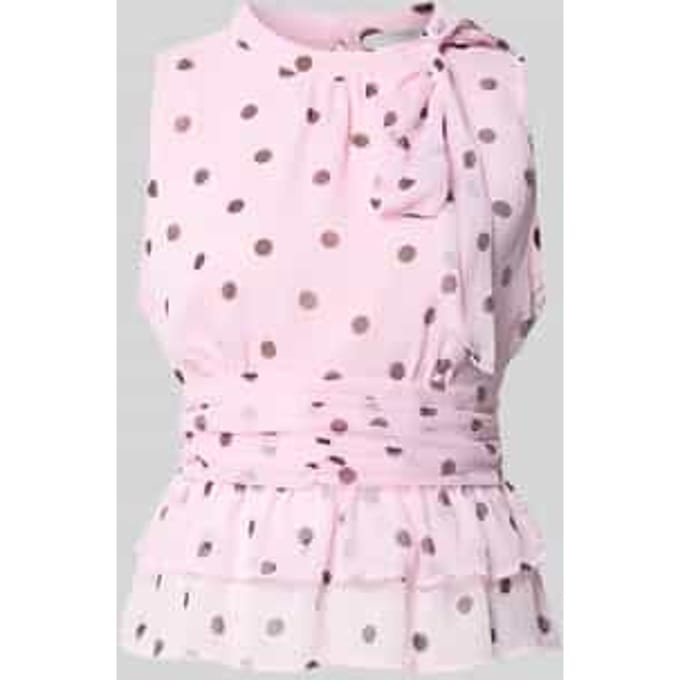 Blouse met opstaande kraag model 'Ansol'