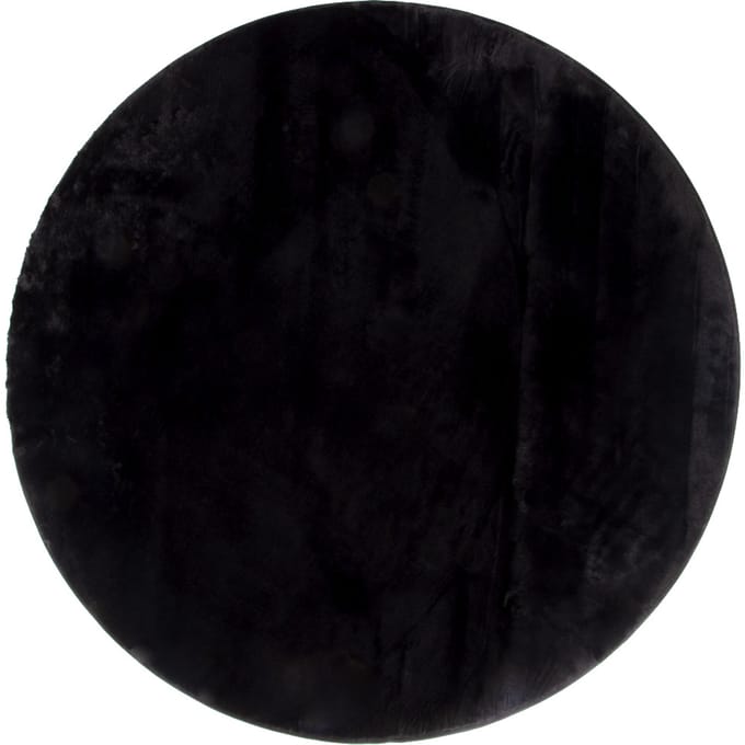 Milton & Oldbrook Fluffy Vloerkleed Ø 200 cm Pavia Zwart