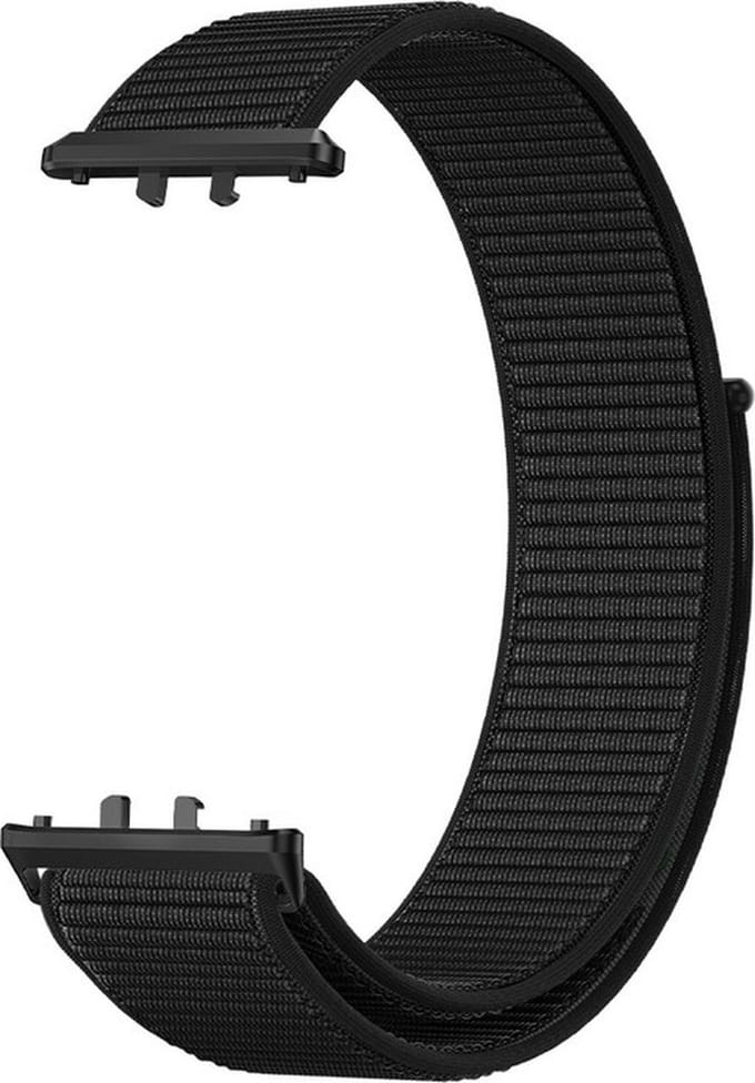 Nylon bandje - geschikt voor Samsung Galaxy Fit 3 - zwart