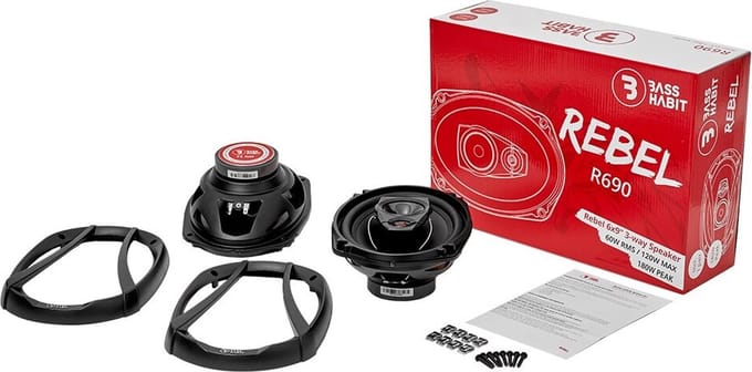 BASS HABIT REBEL 6x9" 3-way speaker'