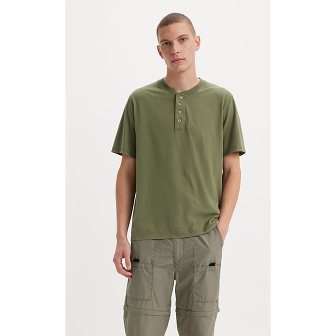 Levi's Ss Basic T-shirt Green Maat: S | Basic T-Shirts Outlet | Heren | Groen