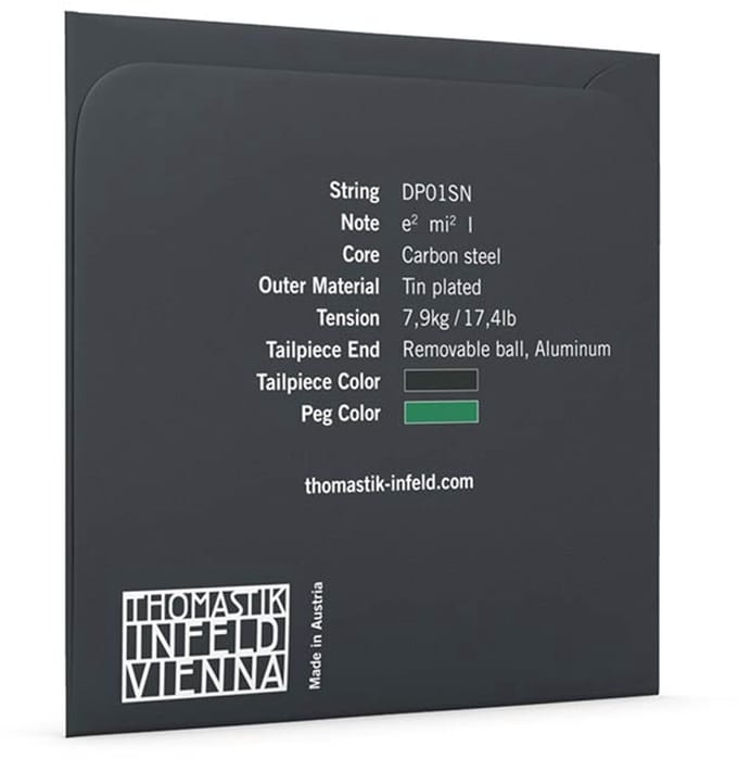 Thomastik Infeld THDP-01SN violin string E-1 4/4 medium 0.26, carbon steel, tin plated