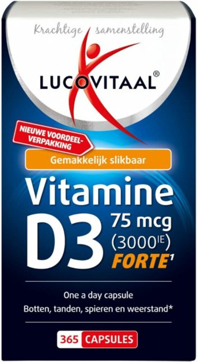 Lucovitaal Vitamine D3 75 mcg 365 capsules