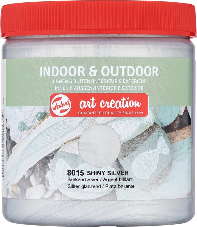 Talens Art Creation indoor & outdoor verf 250ml - Blinkend zilver