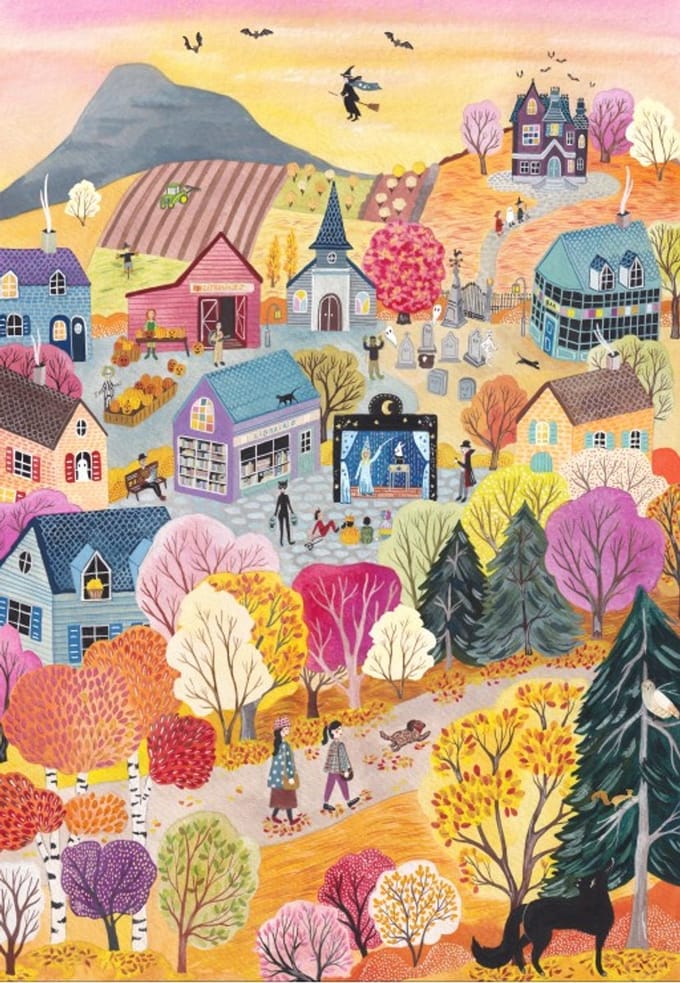Pieces & Peace puzzel herfst - The Magic of Autumn 1000 stukjes.