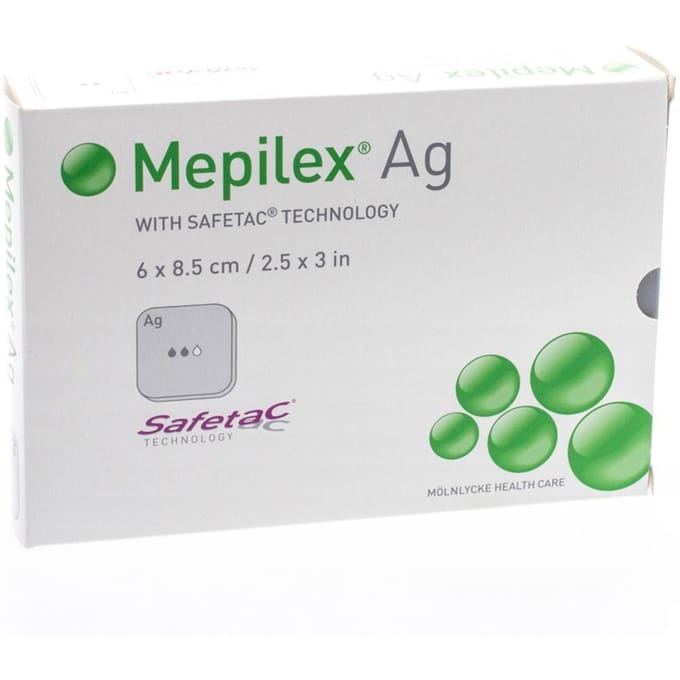 Mepilex Ag Verband Steriel 6,0x 8,5cm 5 287021
