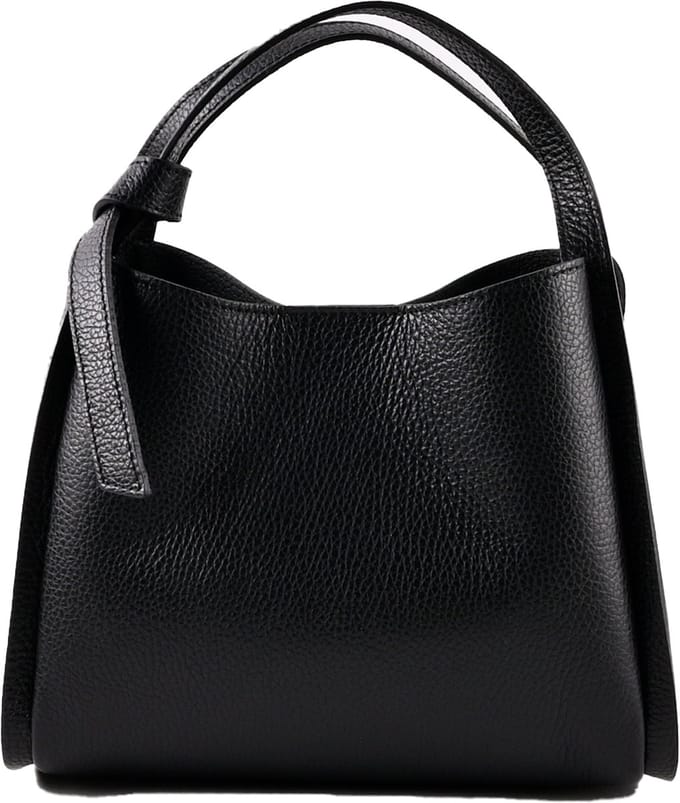 Giuliano lederen handtas Aliza - Dames - Made in Italy - Zwart