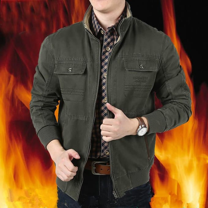 Veste décontractée pour hommes d'âge moyen pour le printemps et l'automne Veste papa 3XL gray