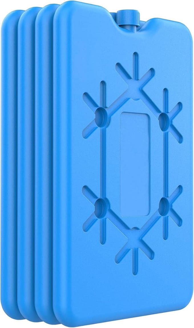 IJsblokken Koelbox - Koel elementen - Eten Koel Houden - Lekvrij Ontwerp - Set van 4 - Blauw