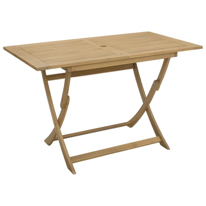 vidaXL - Tuintafel - inklapbaar - 120x70x75 - cm - massief - acaciahout