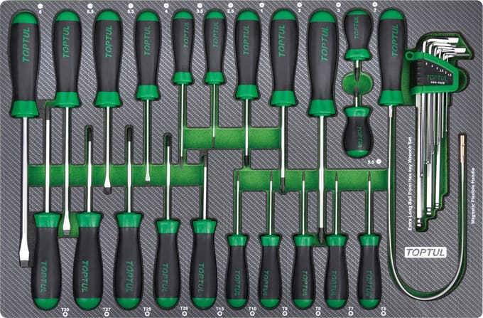 INLEG CARBON SCHROEVENDRAAIERS + L-INBUS