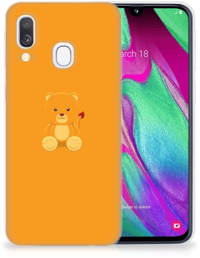 Samsung Galaxy A40 Telefoonhoesje met Naam Baby Beer