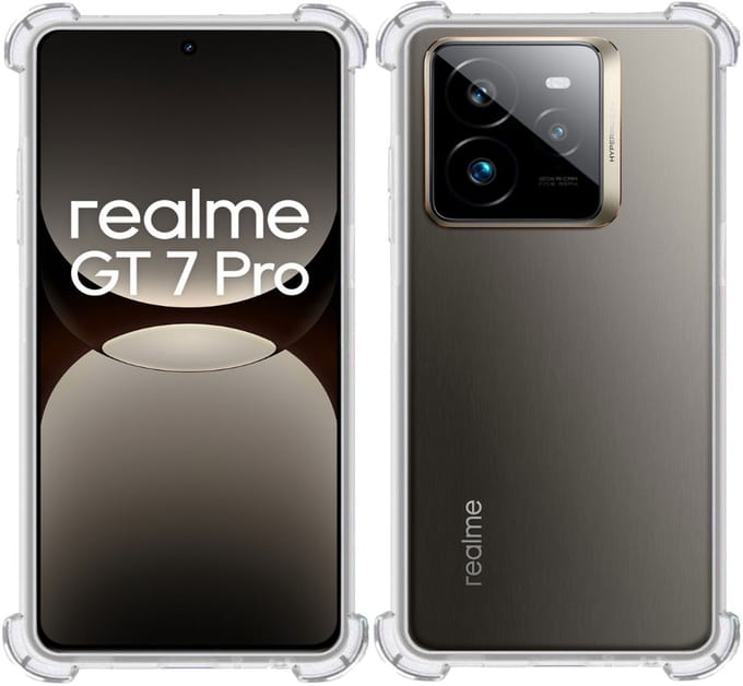 TechNow Hoesje geschikt voor Realme GT 7 Pro – Extreme Shock Case – Case Transparant