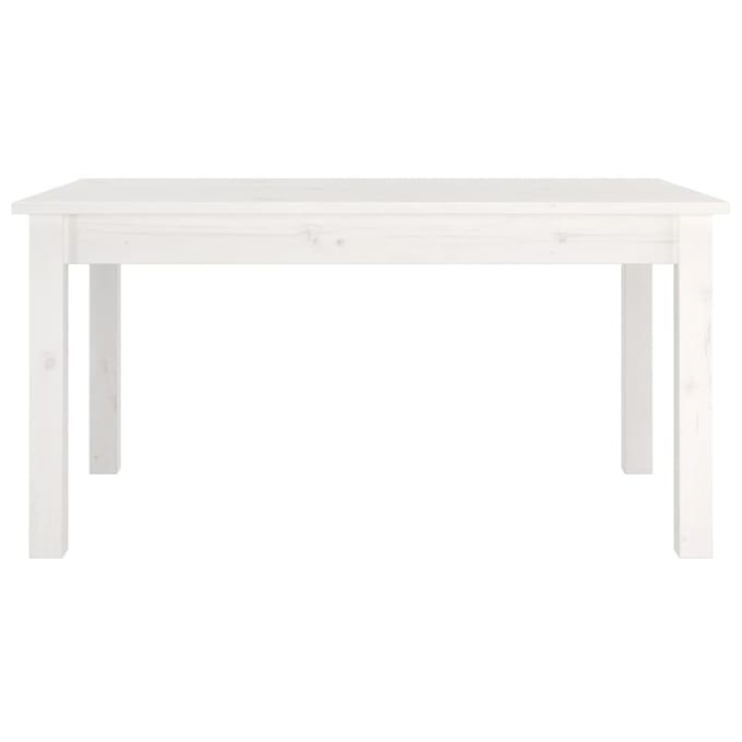 vidaXL - Salontafel - 80x50x40 - cm - massief - grenenhout - wit