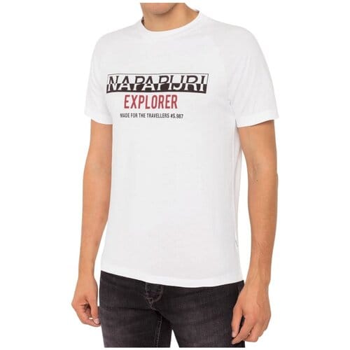 T-shirt Korte Mouw Napapijri T-shirts-Mannen