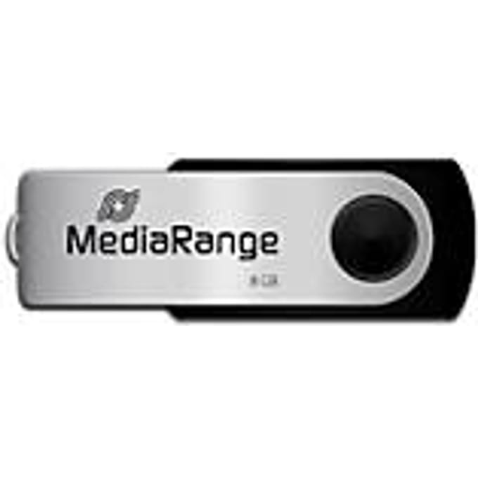 MediaRange USB-stick 8gb zwart (Origineel)