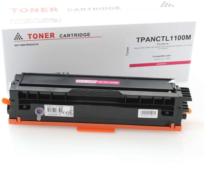 Oki TPANCTL1100H - Toner Magenta - Huismerk Compatible - TPANCTL1100HM alternatief - Oki toner