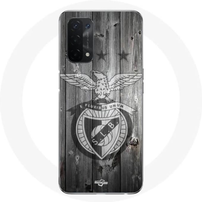 Oppo A54 5G hoesje slb benfica grijze achtergrond